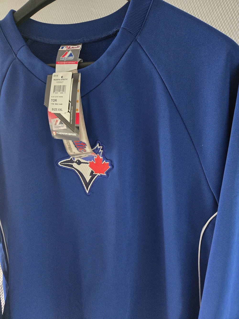 Toronto Blue Jays Majestic Navy Pullover Sweatshirt - Picture 6 of 16